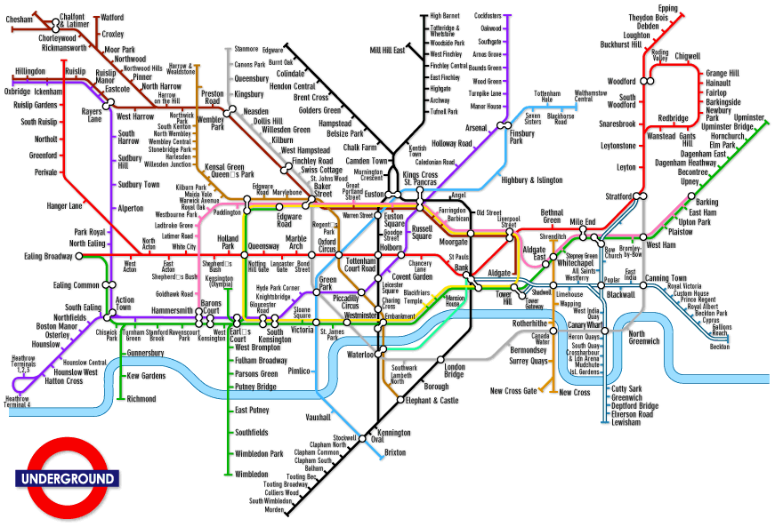 tube metropolitana londinese